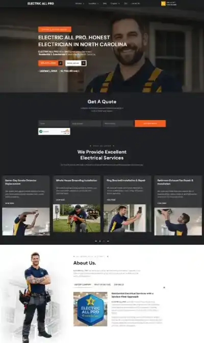 Electrical Pro website project by Ferdous Ahmed